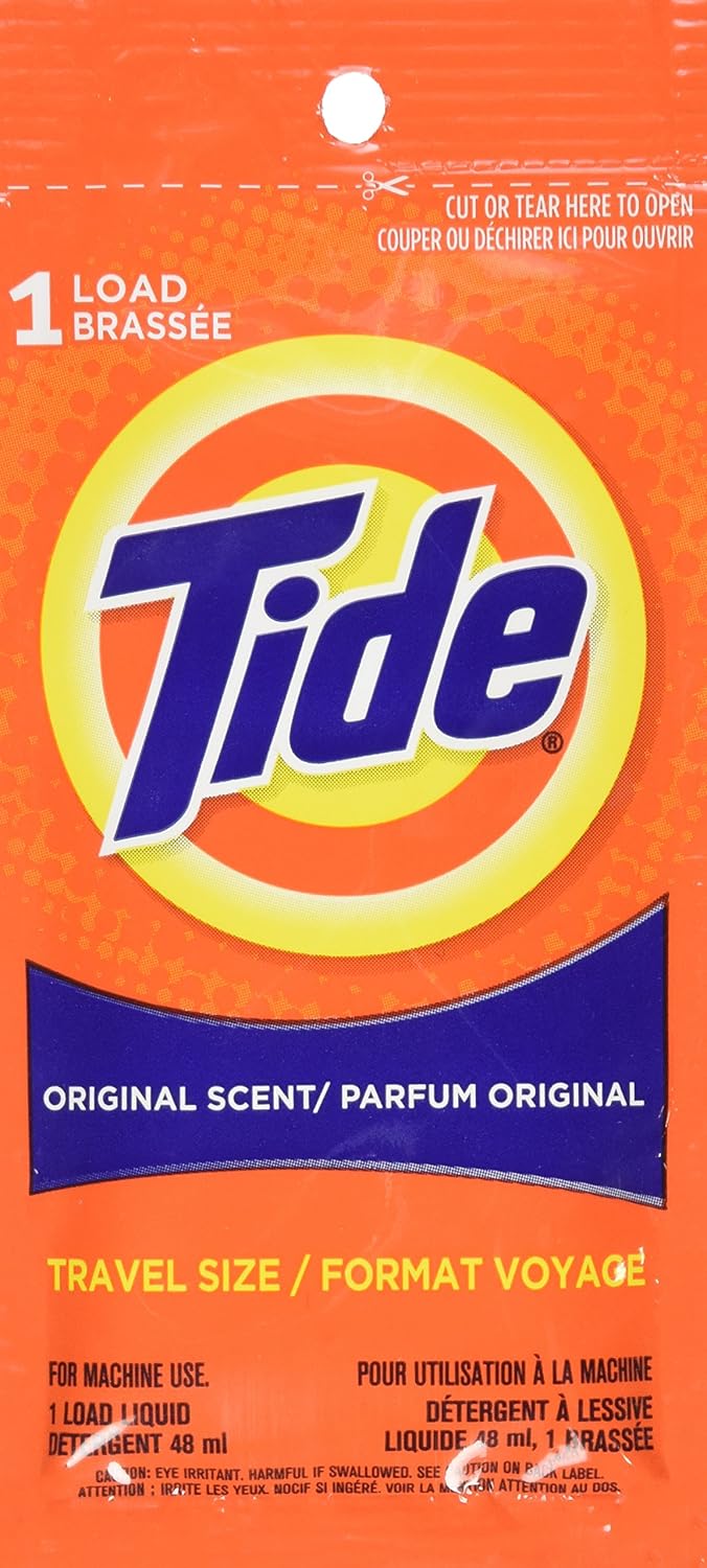 9 pre-portioned single-load detergent packets in one resealable pack
