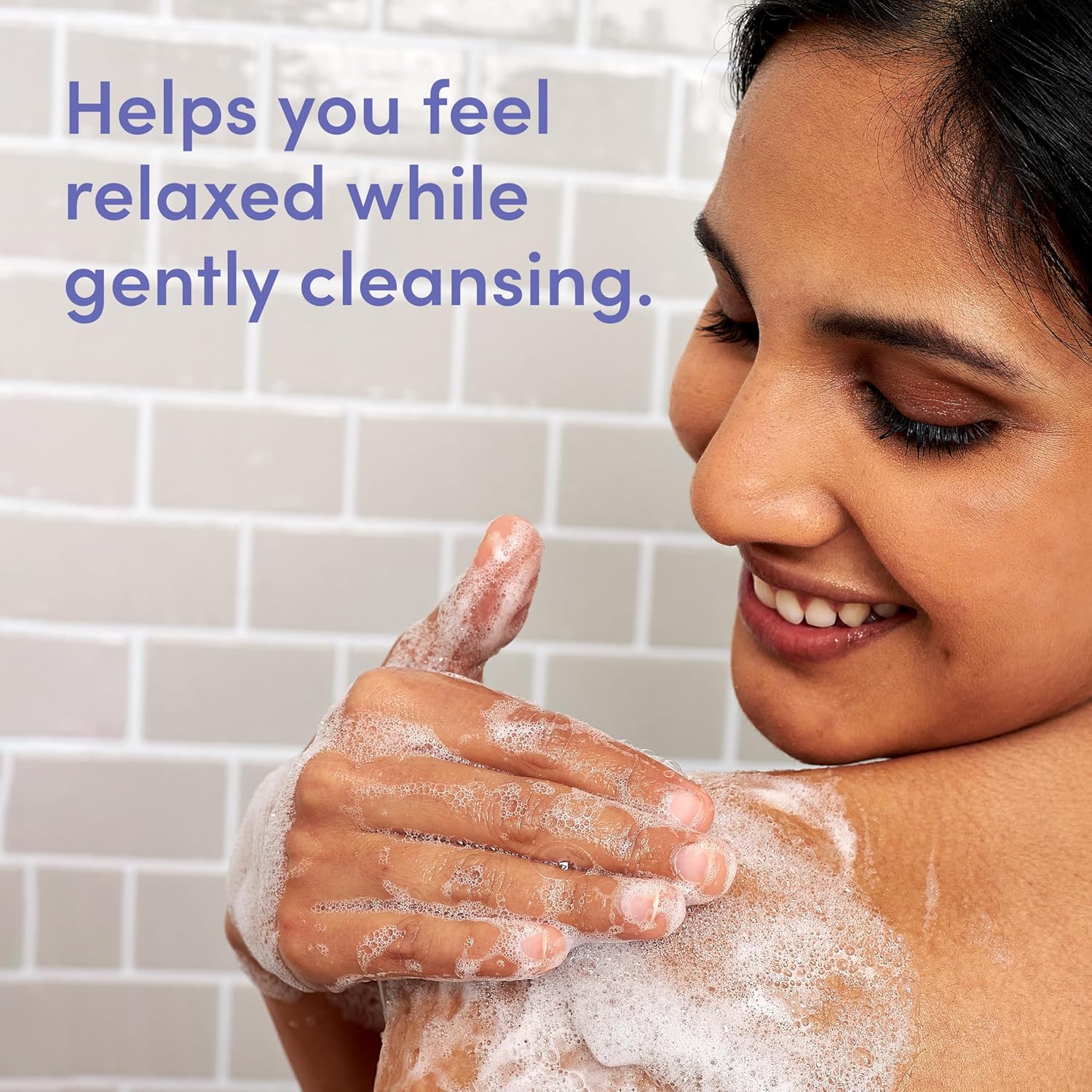 calming lavender fragrance formulated specifically for a relaxing shower experience