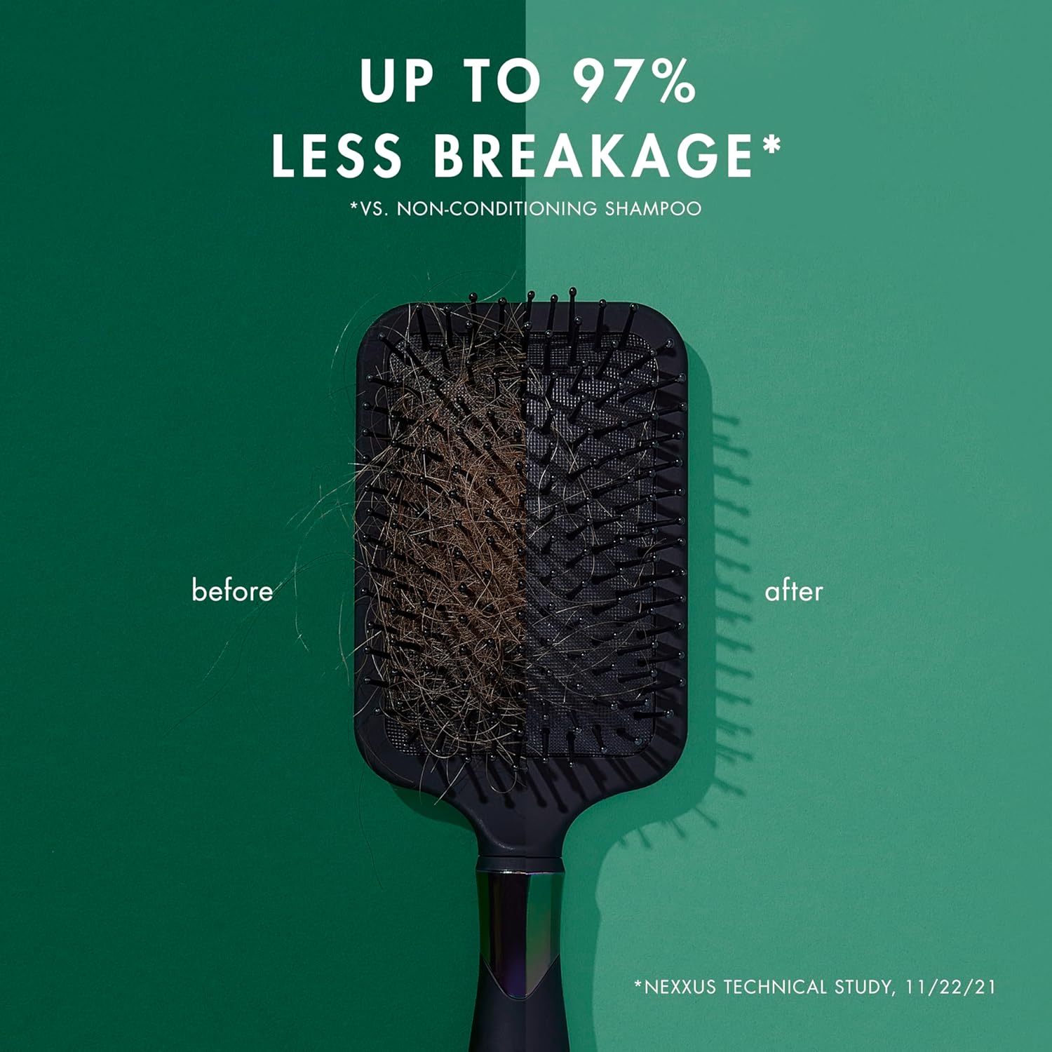 leave-in, no-rinse application on damp hair for styling ease