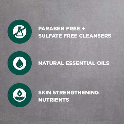 92% naturally derived ingredients including plant-based moisturizers