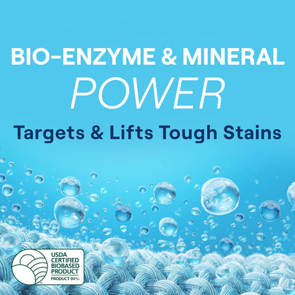 94% usda certified biobased content powered by triple bio-enzymes and minerals