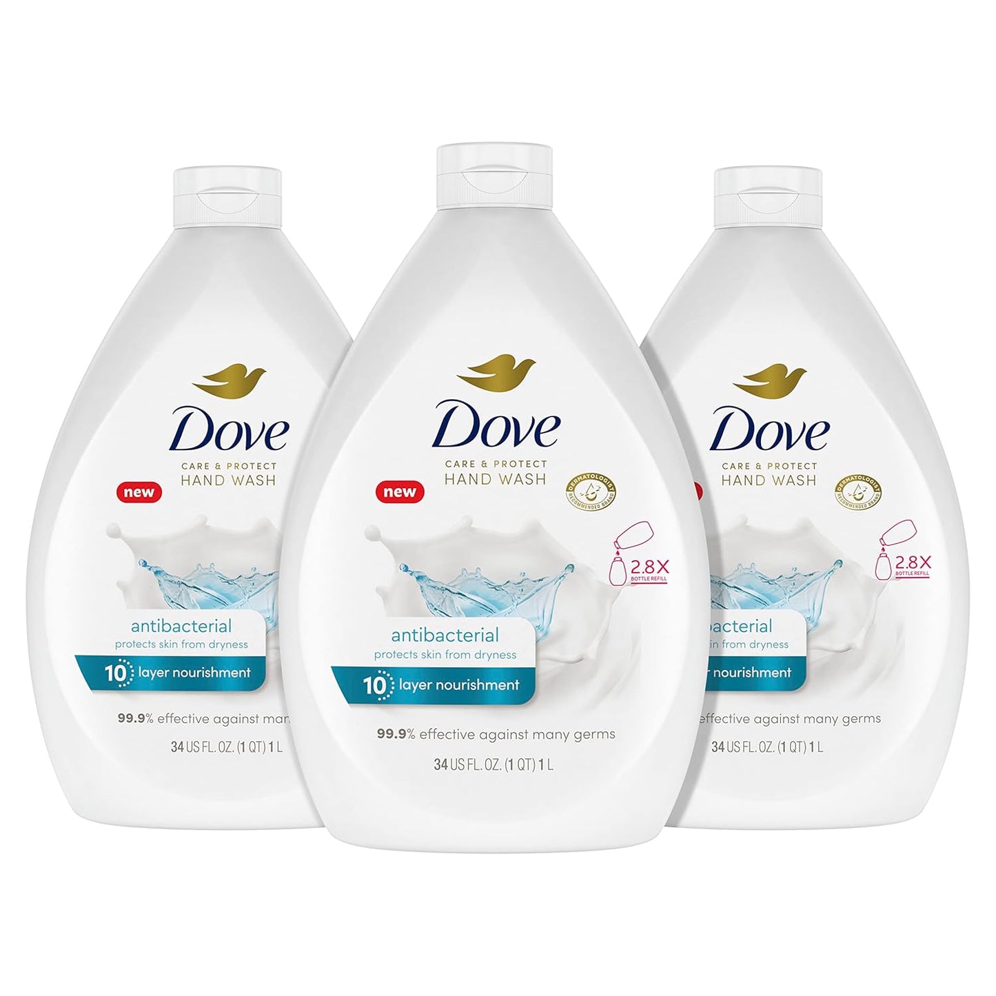 99.9% germ-killing antibacterial formula