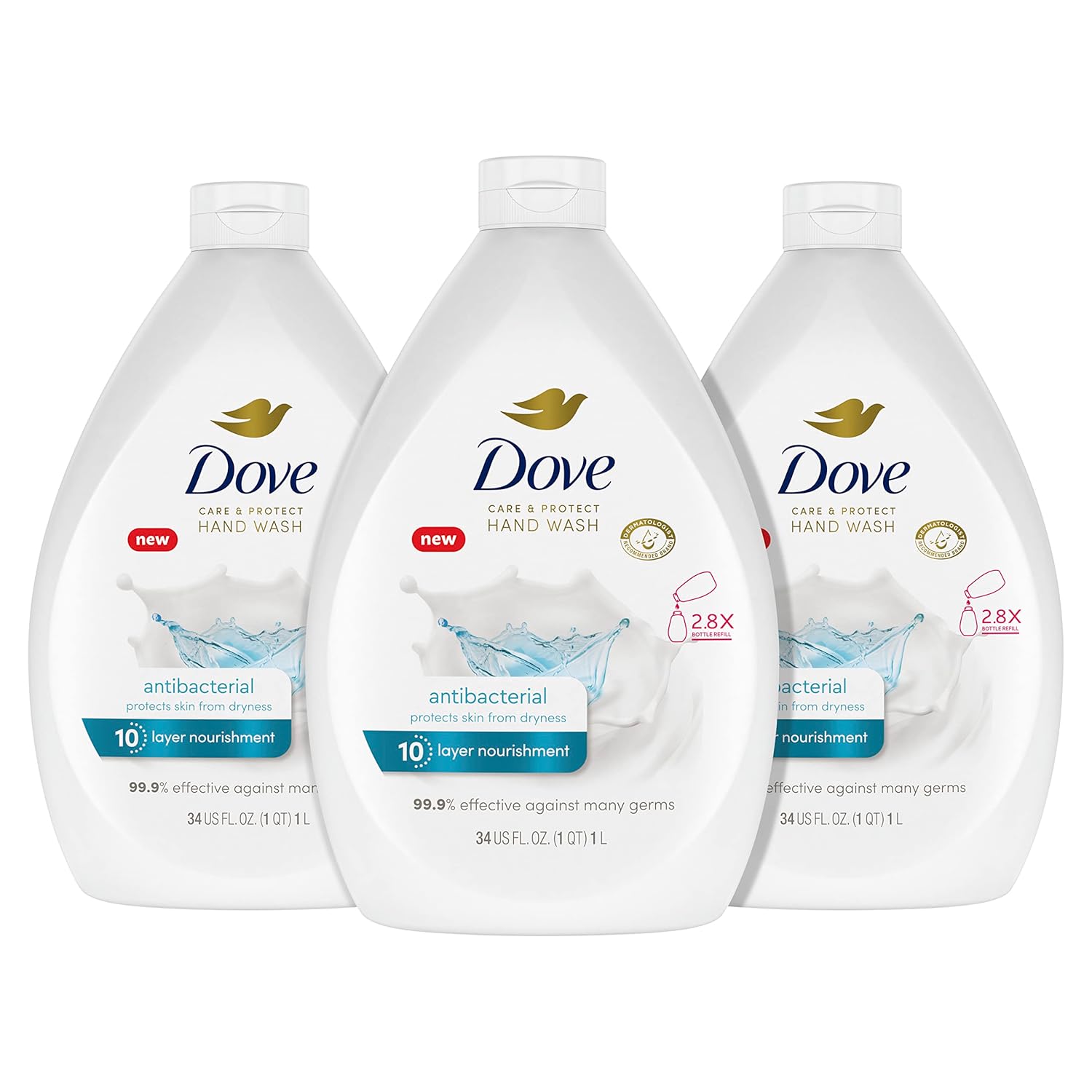99.9% germ-killing antibacterial formula
