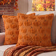 Rust Orange Pumpkin - 18" x 18" (Pack of 2)