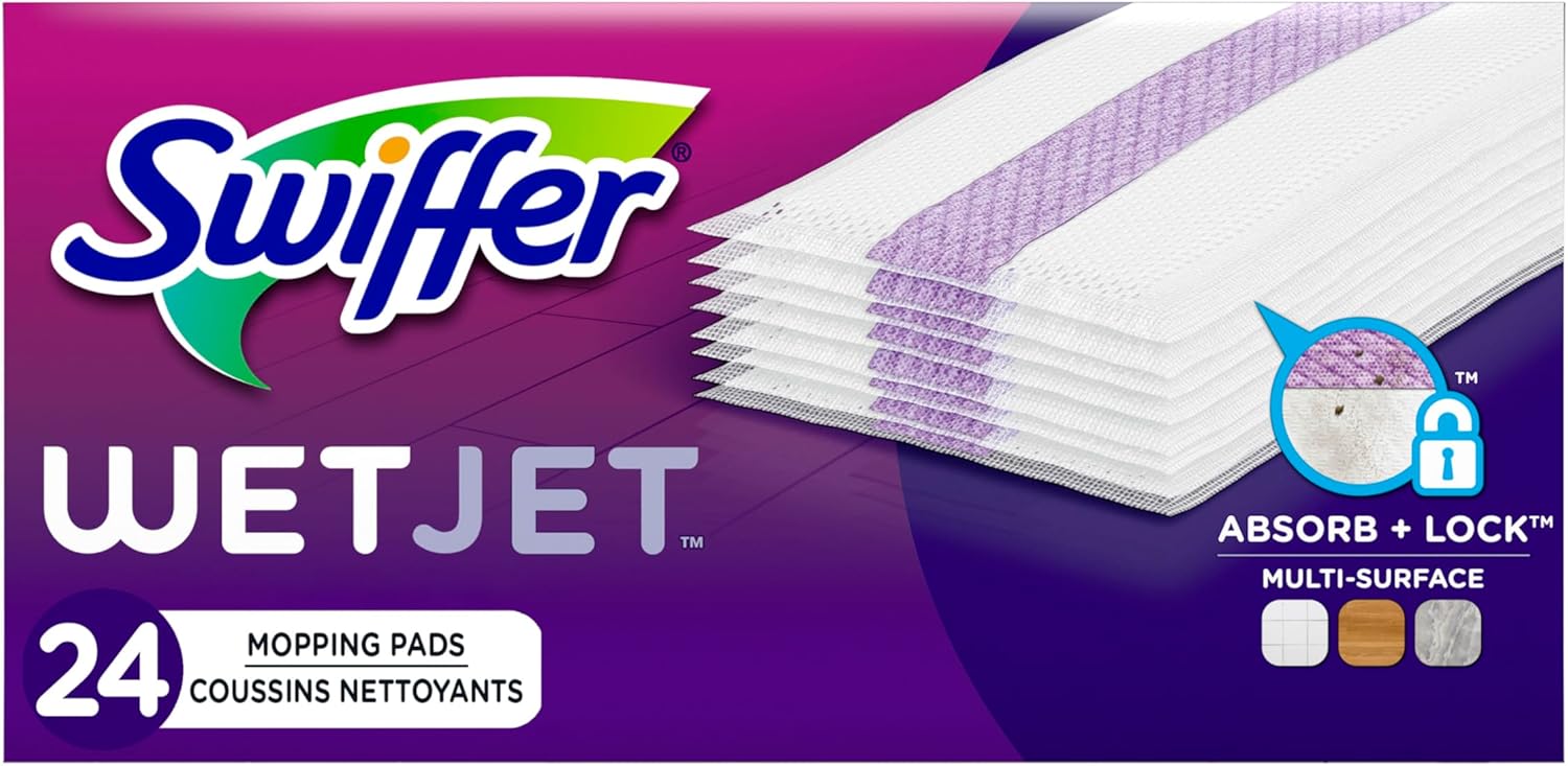 absorb + lock strip that traps dirt and grime inside the pad
