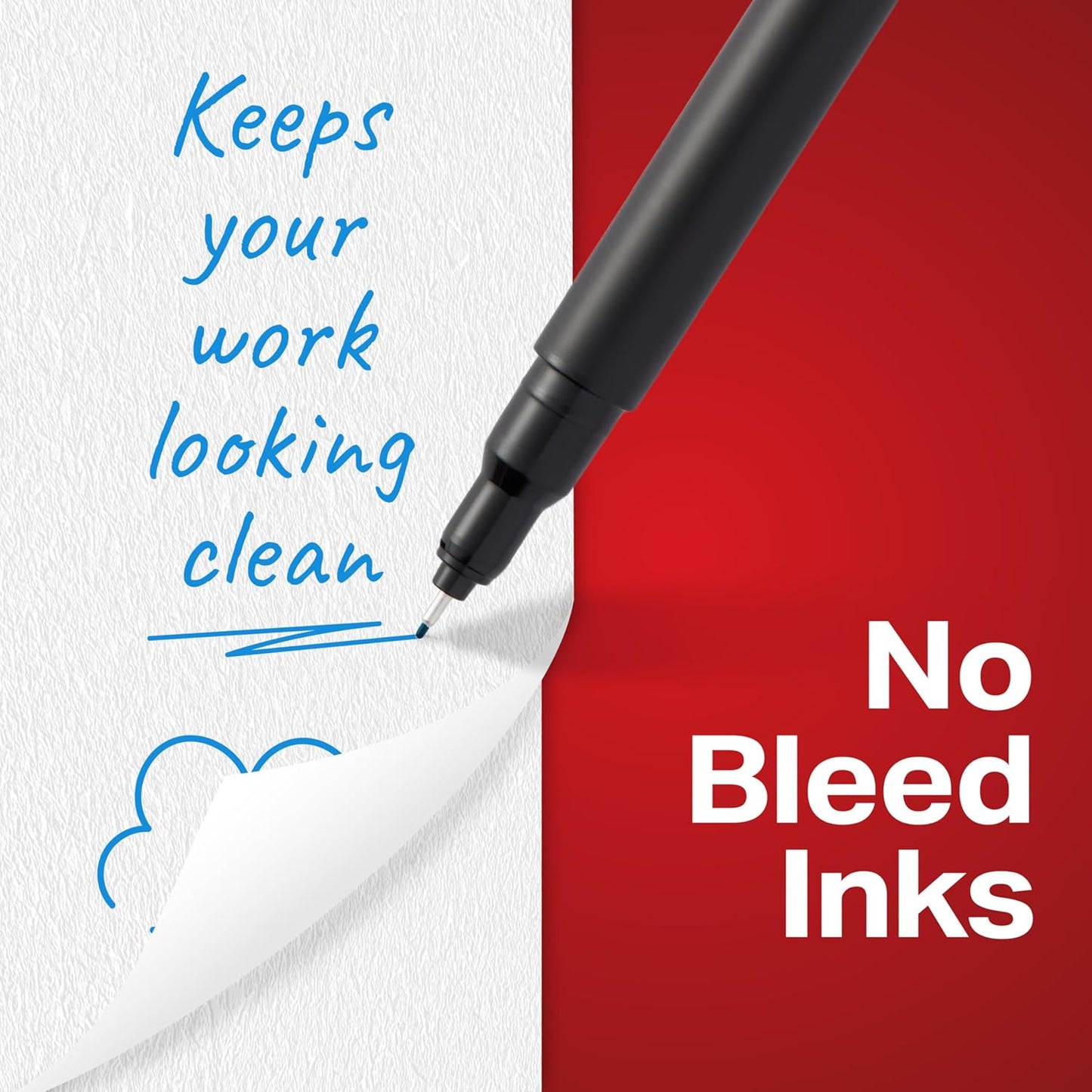 acid-free, archival-quality blue ink that won't fade over time