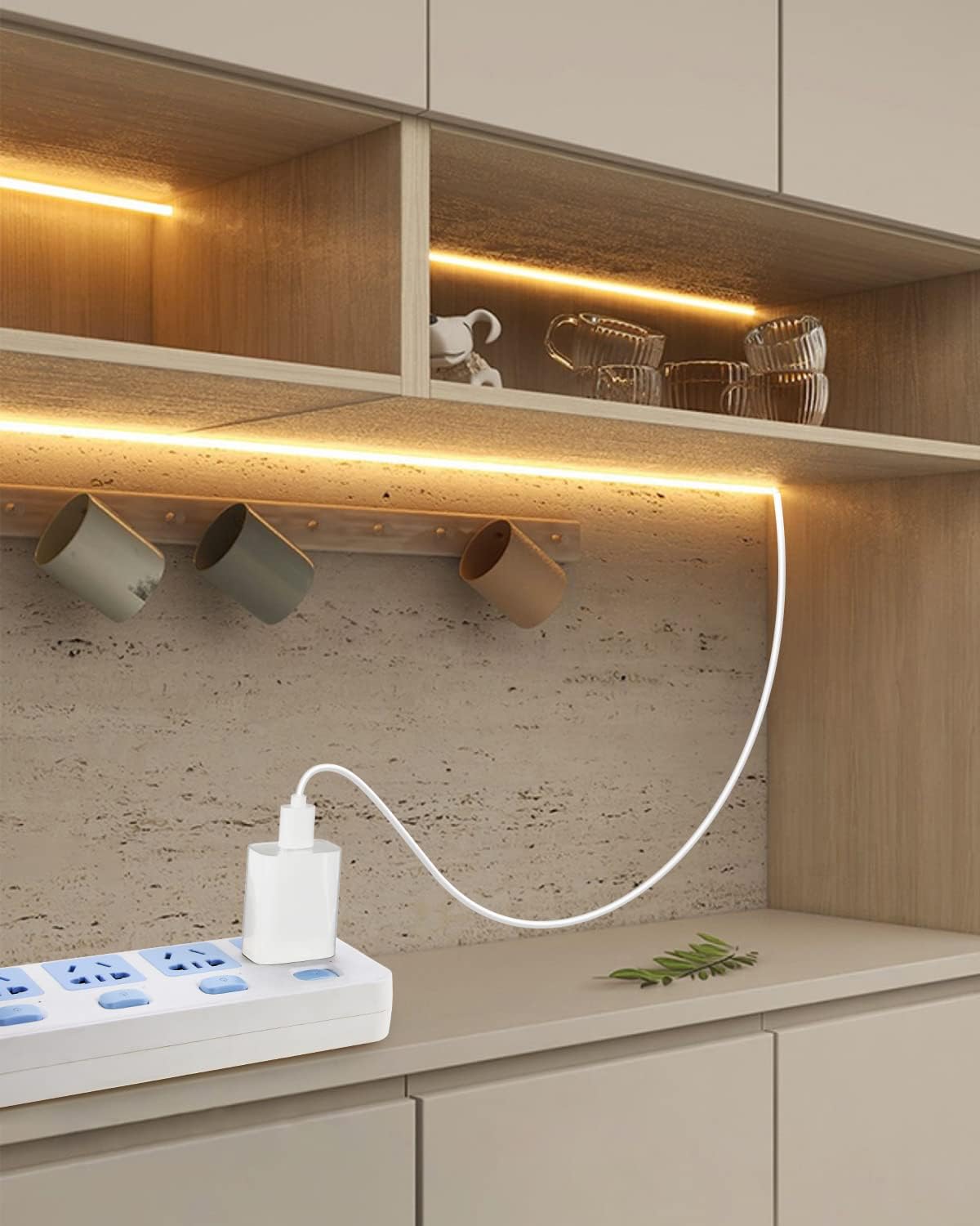 Aclorol COB LED Strip – Living Room Atmosphere Lighting, Cuttable Warm White 5V USB Decor
