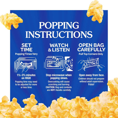 ACT II Xtreme Butter Microwave Popcorn, 12 ct – Gluten-Free Family Snack for Kids' Lunch Boxes and After-School Munching