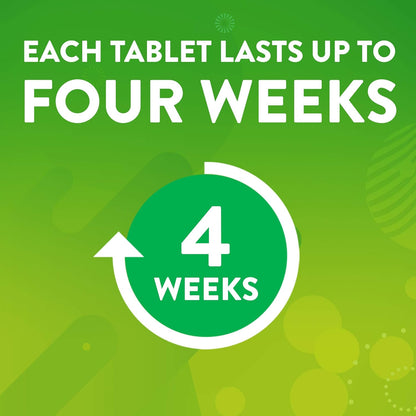 activated with every flush to release cleaning agents automatically