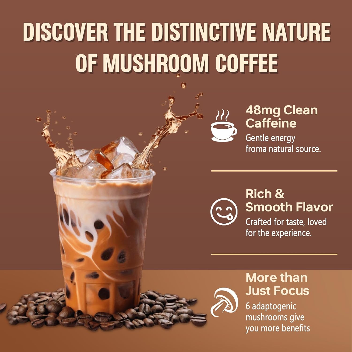 Adaptogen Mushroom Coffee – Daily Morning Wellness Ritual for Focus, Immunity and Calm Energy