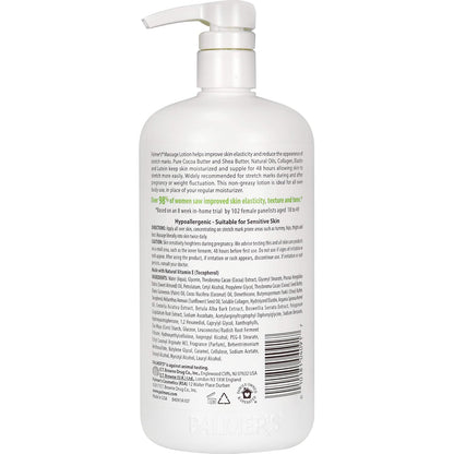 added collagen and elastin to support skin's structural fibers