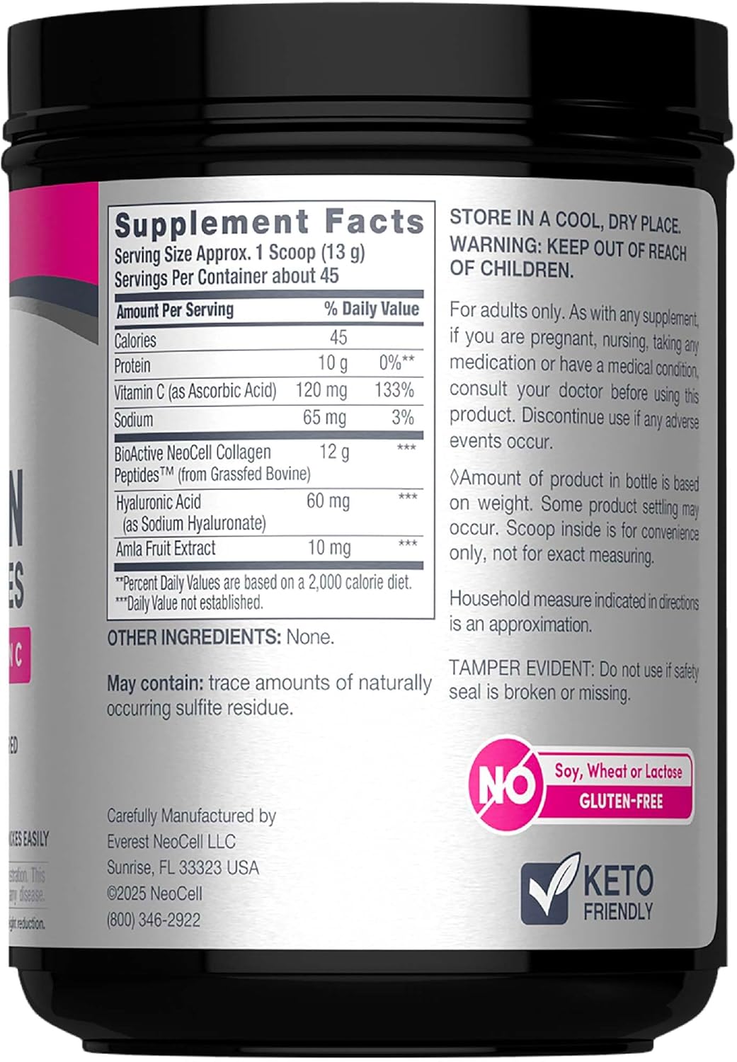 added vitamin c to support natural collagen synthesis