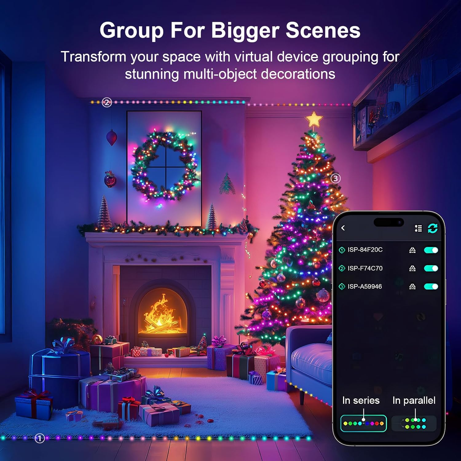 Adecorty Child-Safe LED String Lights – Nursery & Playroom Decor, Cool-Touch 5V USB with Timer