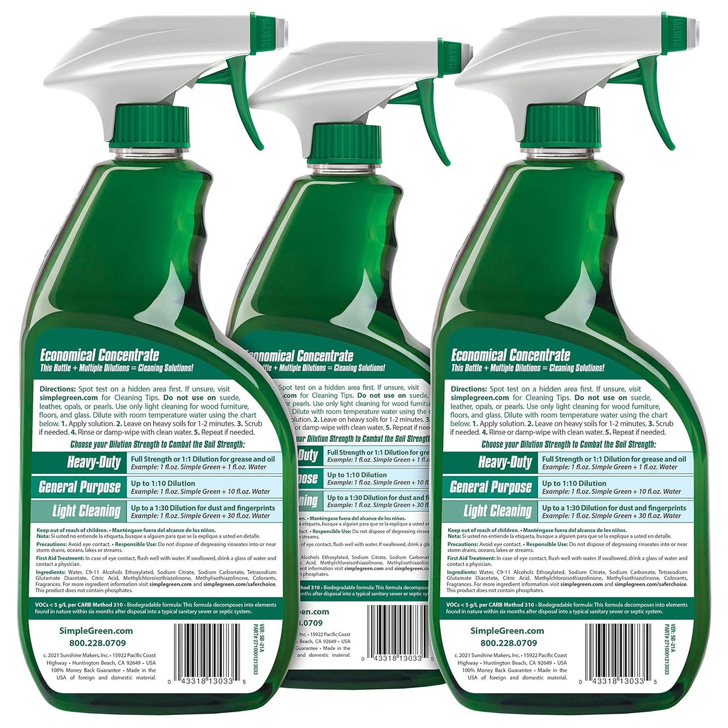 adjustable dilution — full strength for heavy grease or diluted for routine cleaning
