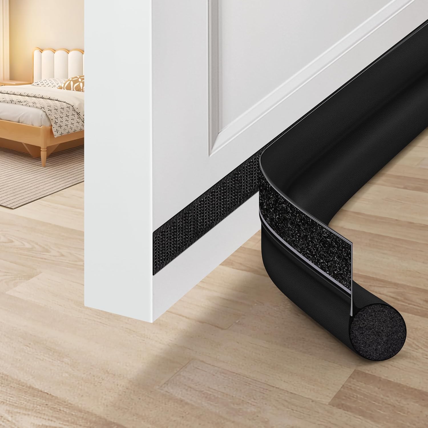 adjustable length up to 36 inches with trimmable material for custom fit