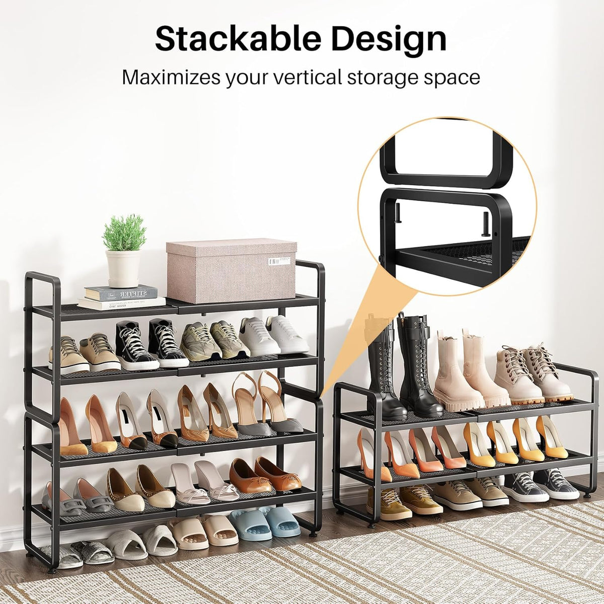 adjustable leveling feet for stability on uneven surfaces