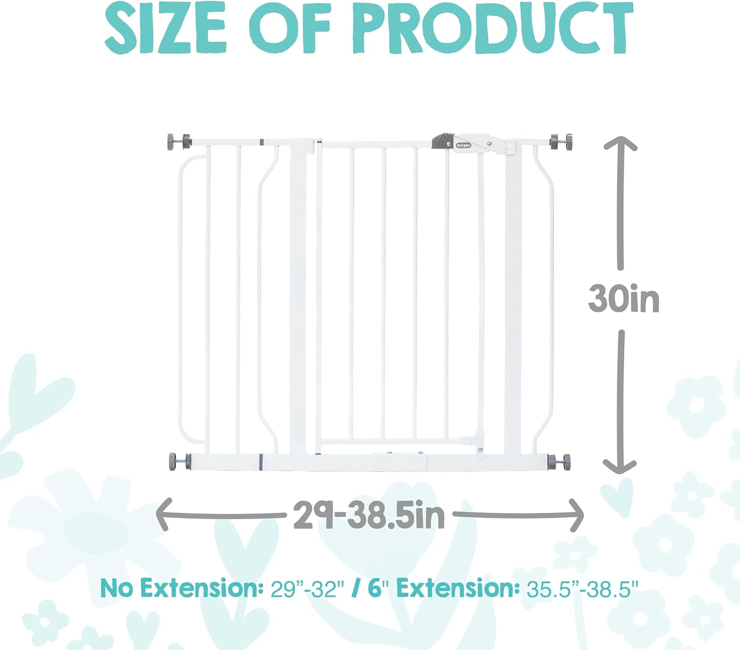 adjustable width fitting openings from 29" up to 38.5" (and wider 49" and 56" variants)