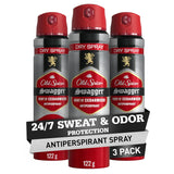 Old Spice Swagger Dry Spray Antiperspirant for Men – Practical Birthday Gift for Dad, Husband, or Brother, 24/7 Odor Protection Pack of 3
