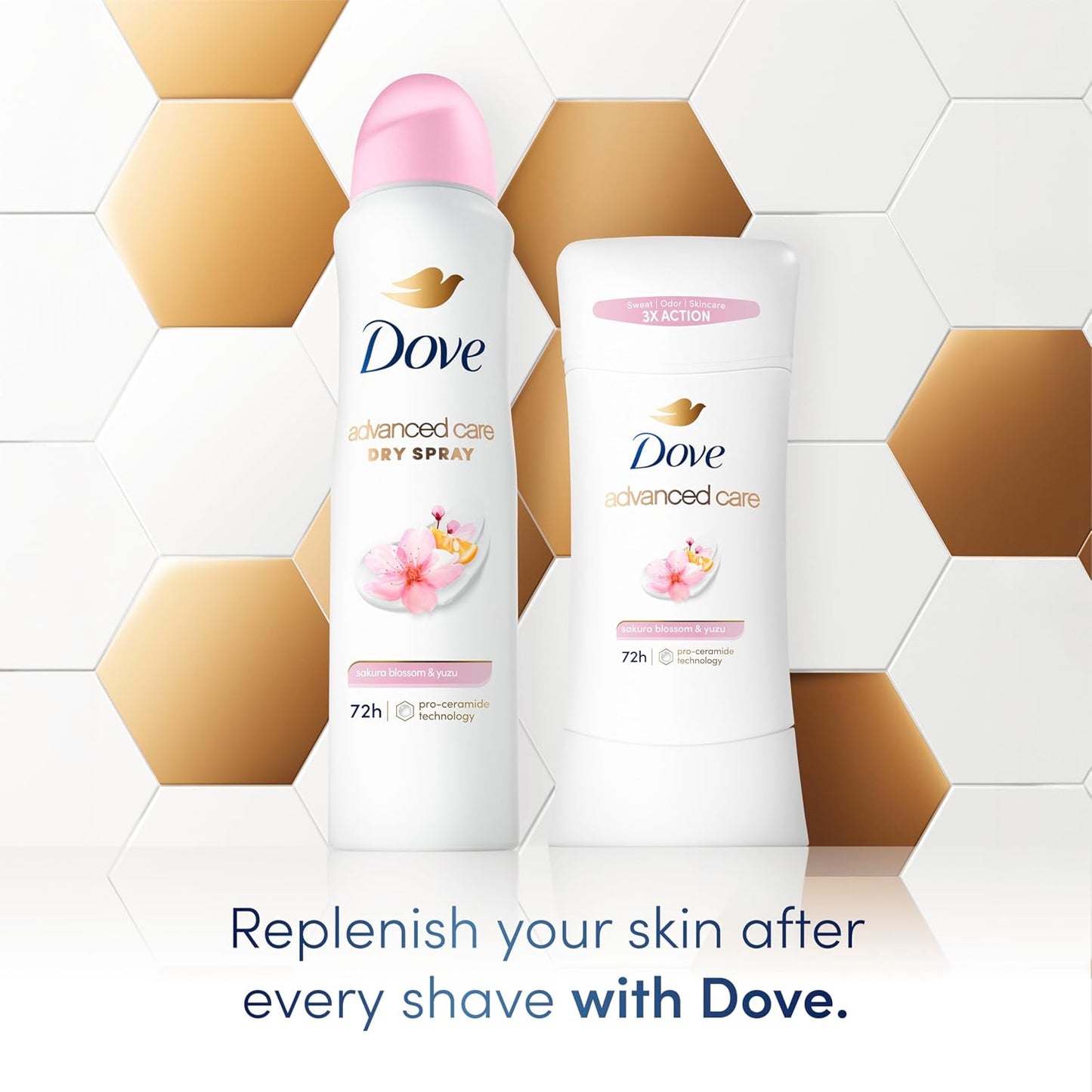 aerosol dry spray format that applies in two seconds per underarm