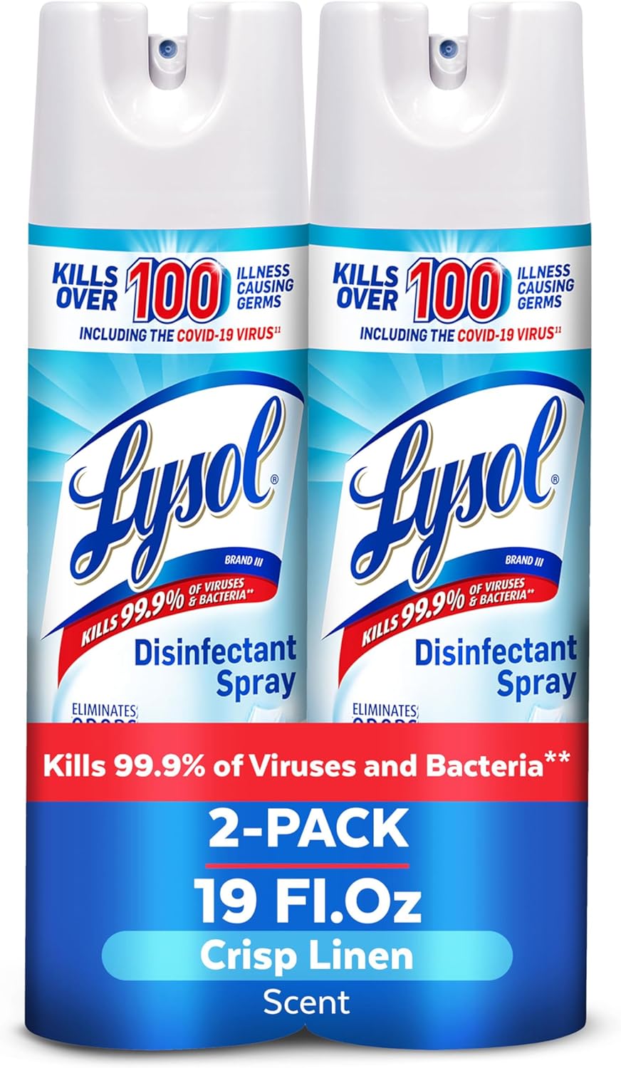 aerosol spray format for even coverage on hard and soft surfaces