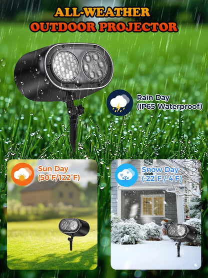 AIMENGME Flameless Holiday Projector – Safe Alternative to Candles and String Lights for Any Room