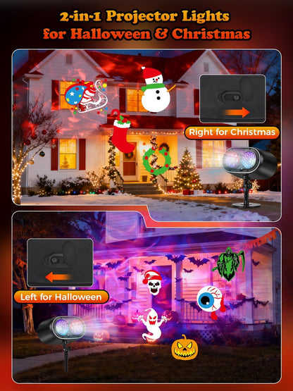 AIMENGME Flameless Holiday Projector – Safe Alternative to Candles and String Lights for Any Room