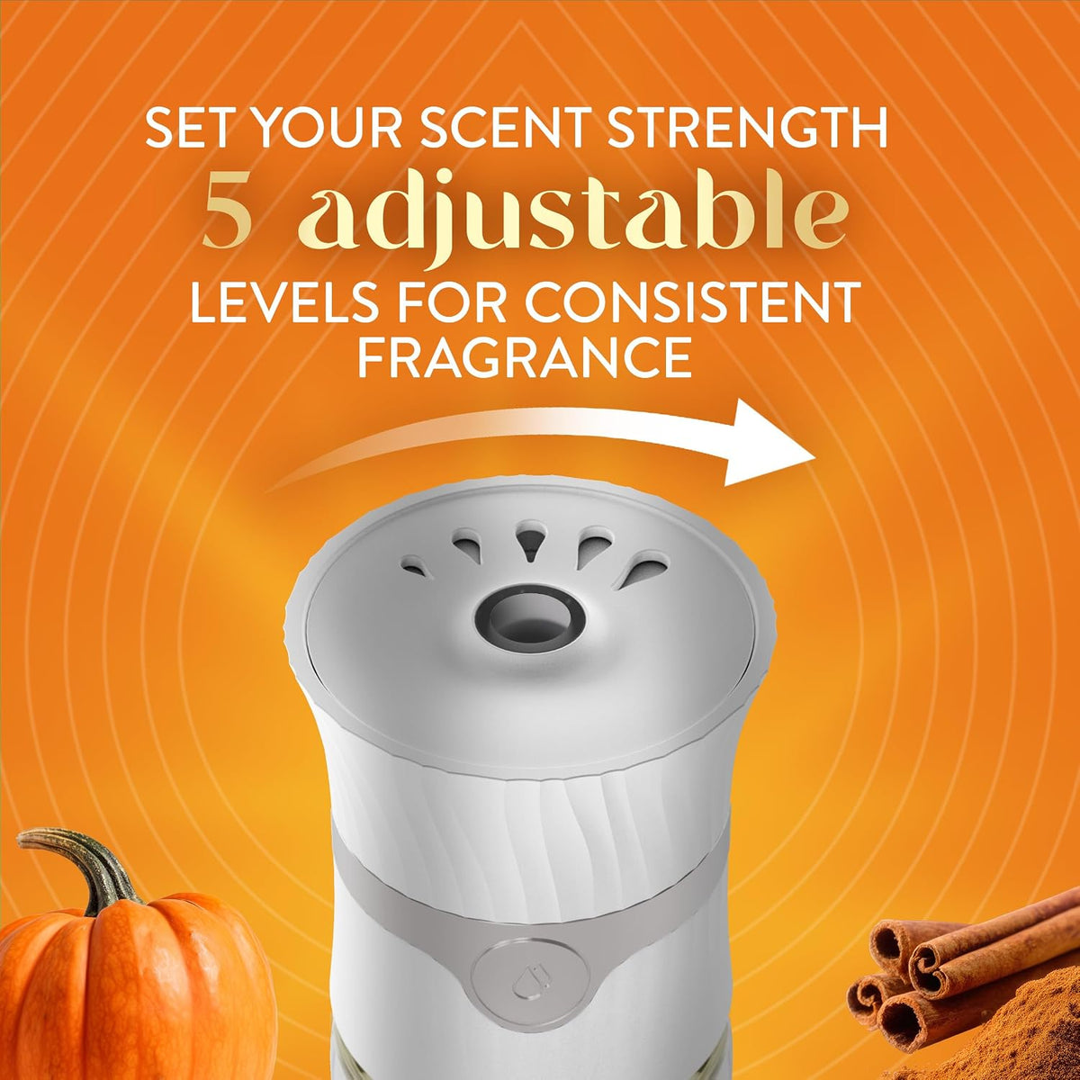 Air Wick Plug Refills Harvest Pumpkin & Spice – Relaxing Scent for Yoga and Meditation Room, 5 Pack