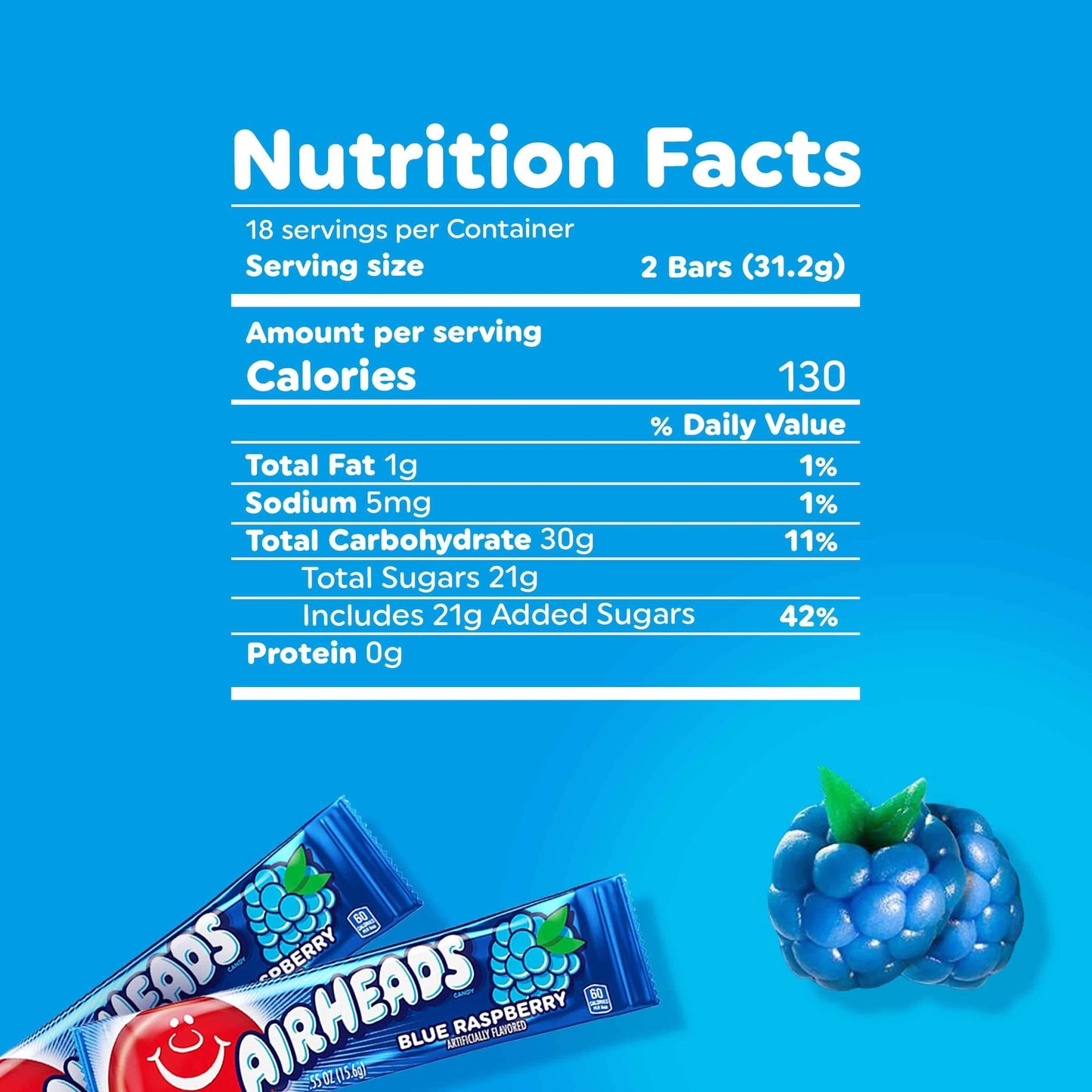 Airheads Cherry Candy – Nostalgic Birthday Gift Bag Treats for Coworkers and Friends, Pack of 36