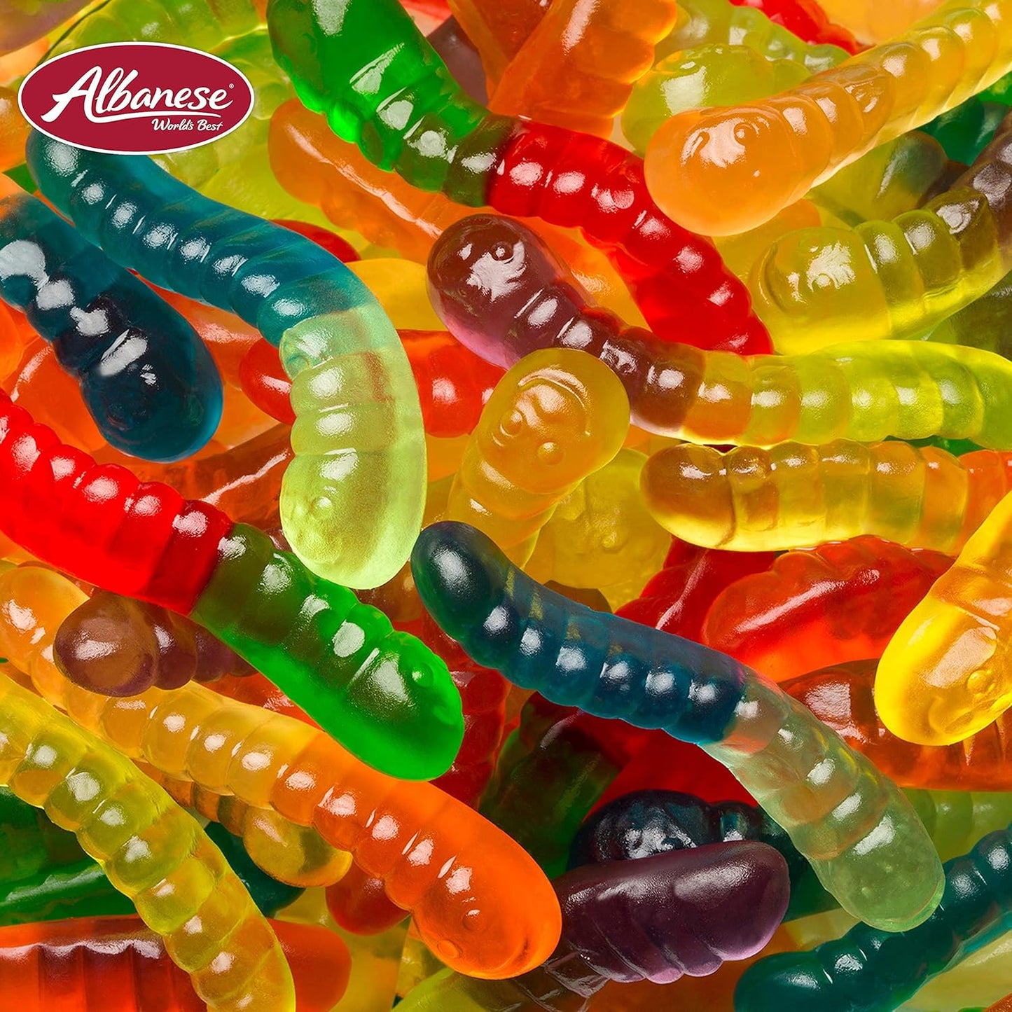 Albanese Mini Gummi Worms – Allergy-Safe Lunchbox Treat for School Kids, 12 Flavor 36oz Bulk Bag