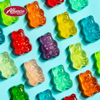 Albanese World's Best 12 Flavor Gummi Bears 36oz – Allergy-Safe Snack for Kids Lunchboxes and School Parties
