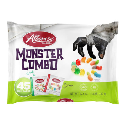 Albanese World's Best Halloween Gummi Bear Cubs Mini Bags – Portable Trick or Treat Candy for Trunk or Treat Outdoor Events