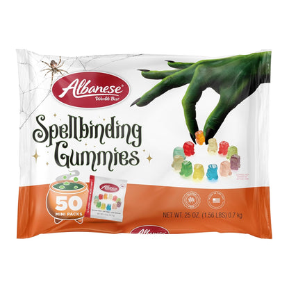Albanese World's Best Halloween Gummi Bear Cubs Mini Bags – Portable Trick or Treat Candy for Trunk or Treat Outdoor Events
