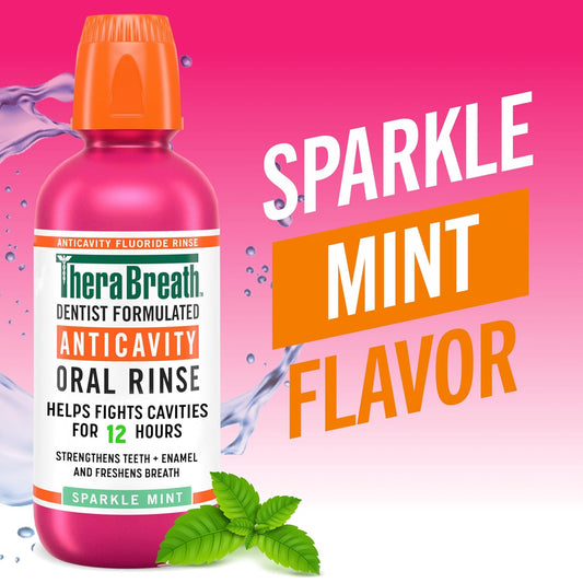 alcohol-free, non-burning sparkle mint flavored base