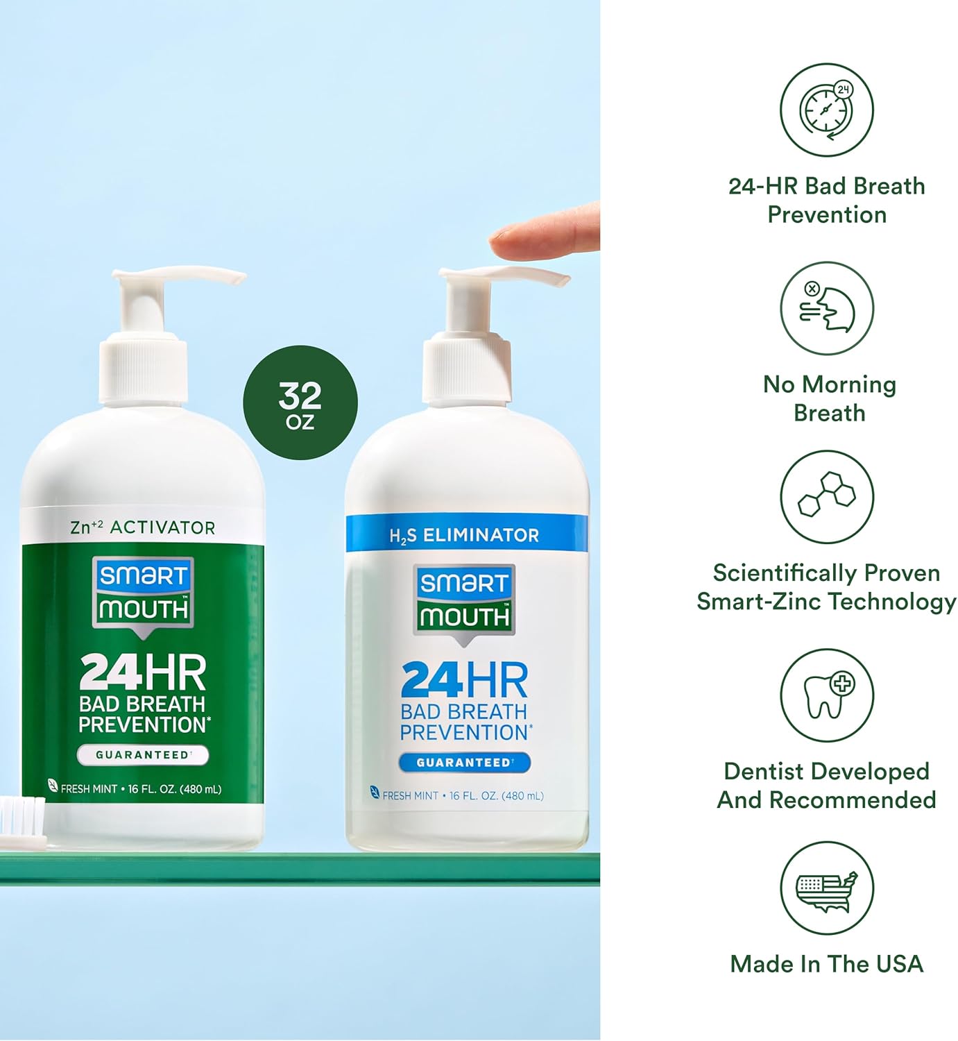 alcohol-free, sugar-free, gluten-free, and paraben-free formulation
