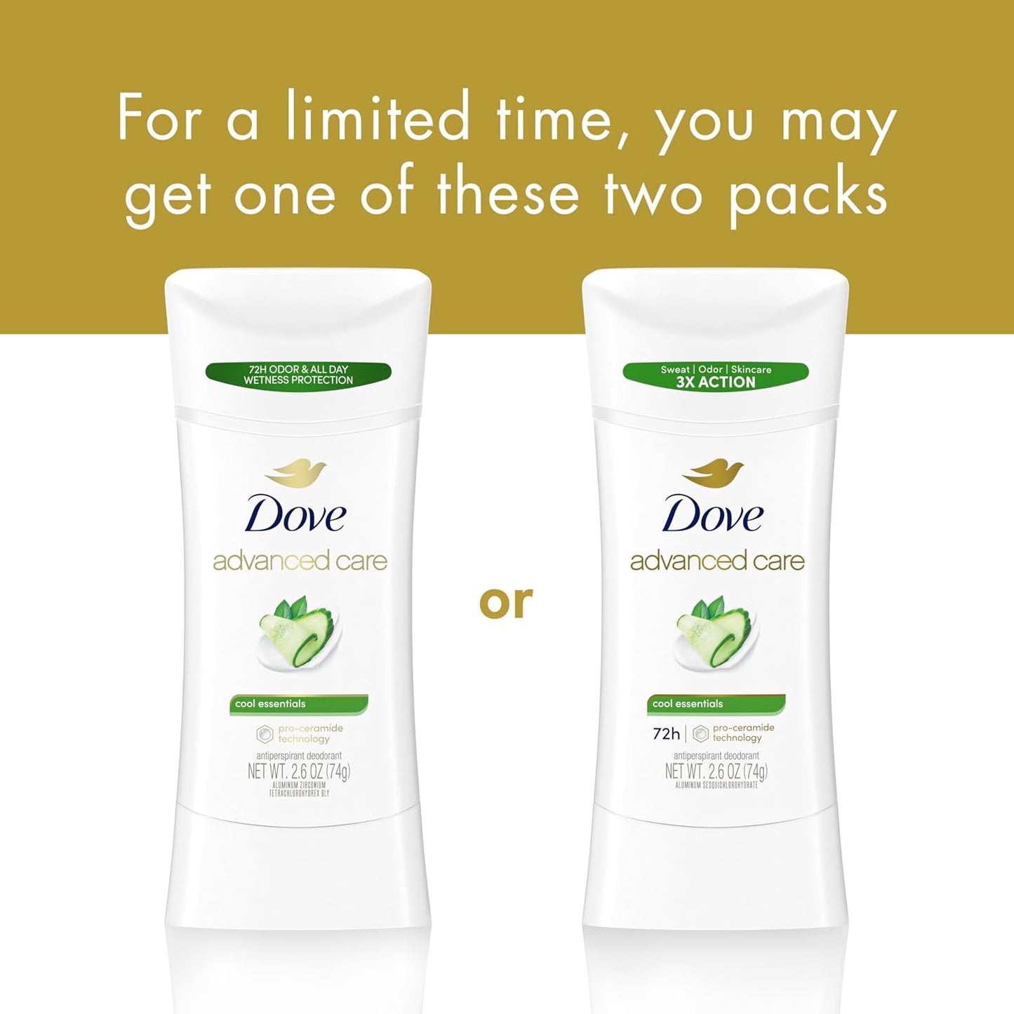 all-day sweat protection via antiperspirant active