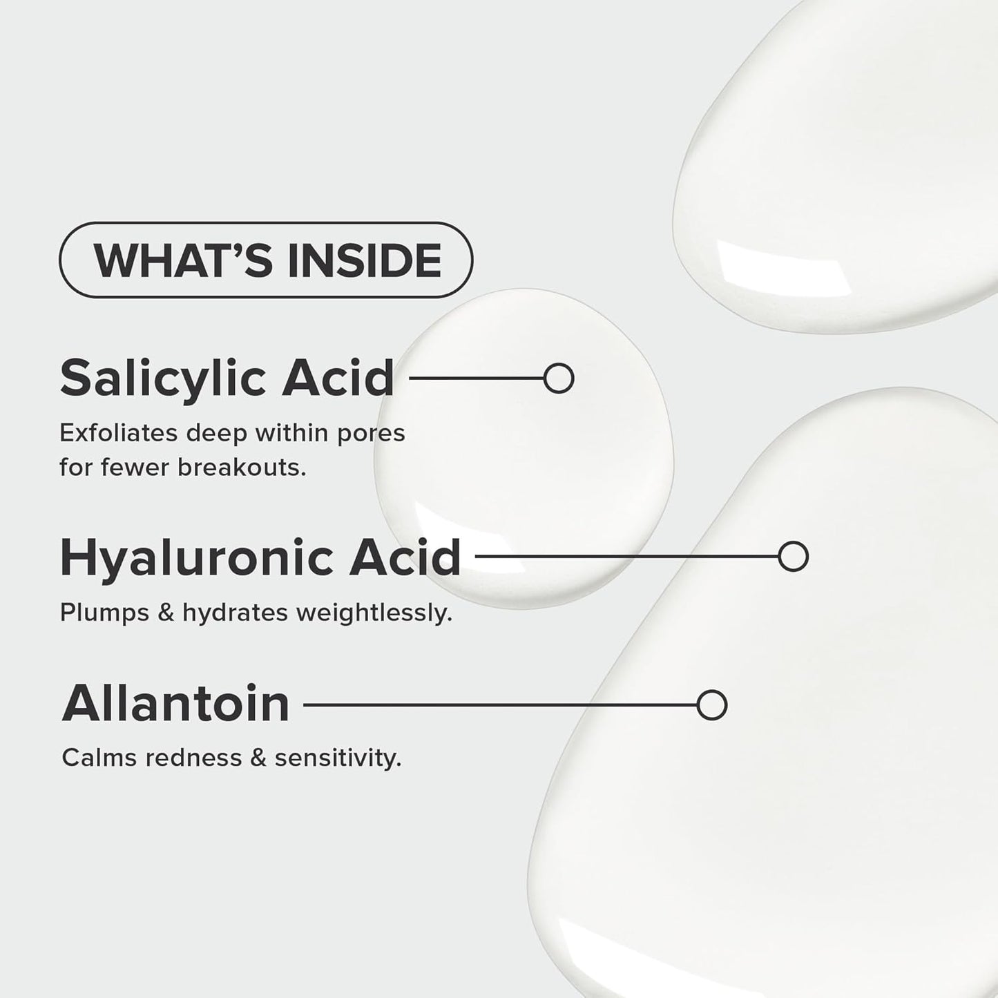 allantoin to soothe redness and calm sensitive skin