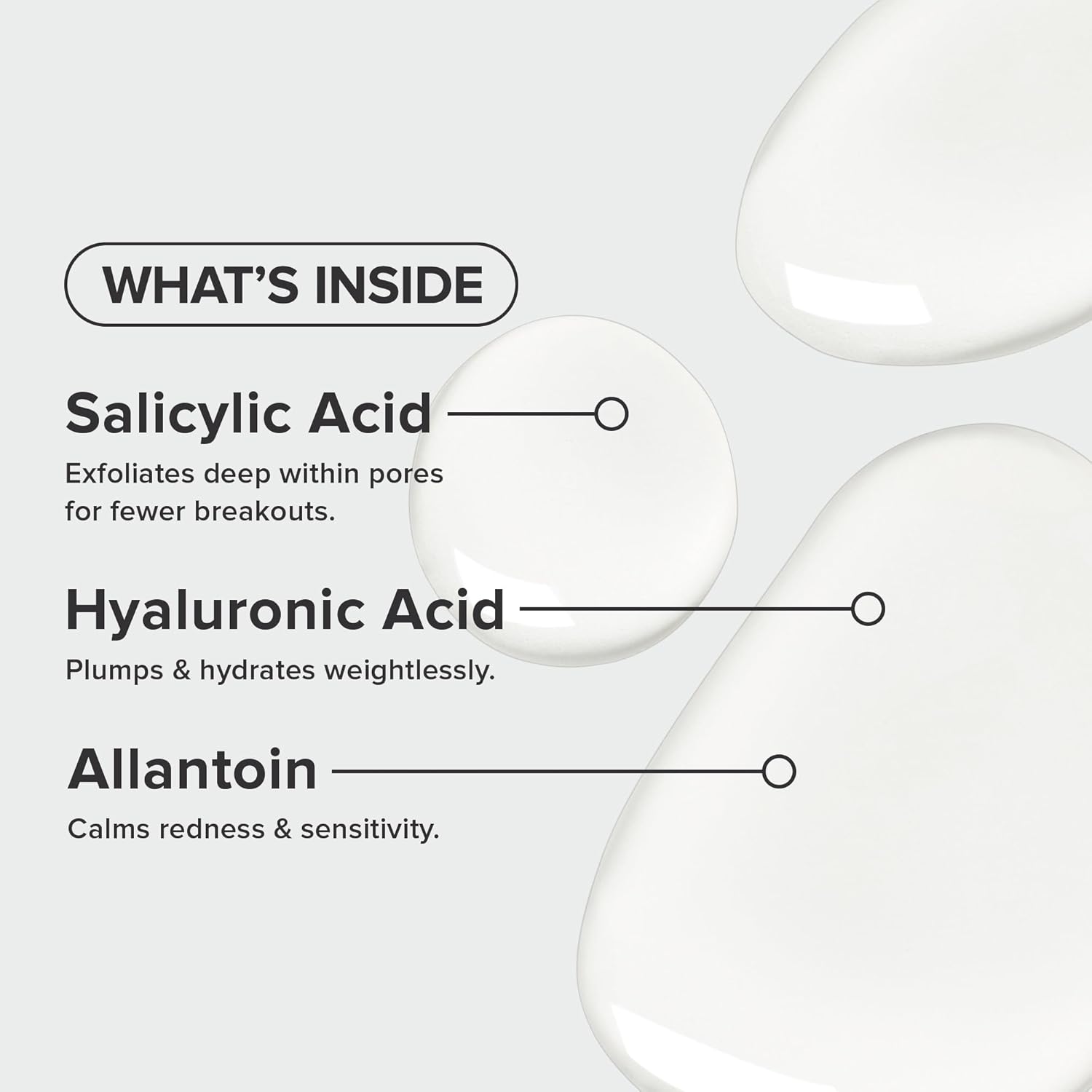 allantoin to soothe redness and calm sensitive skin