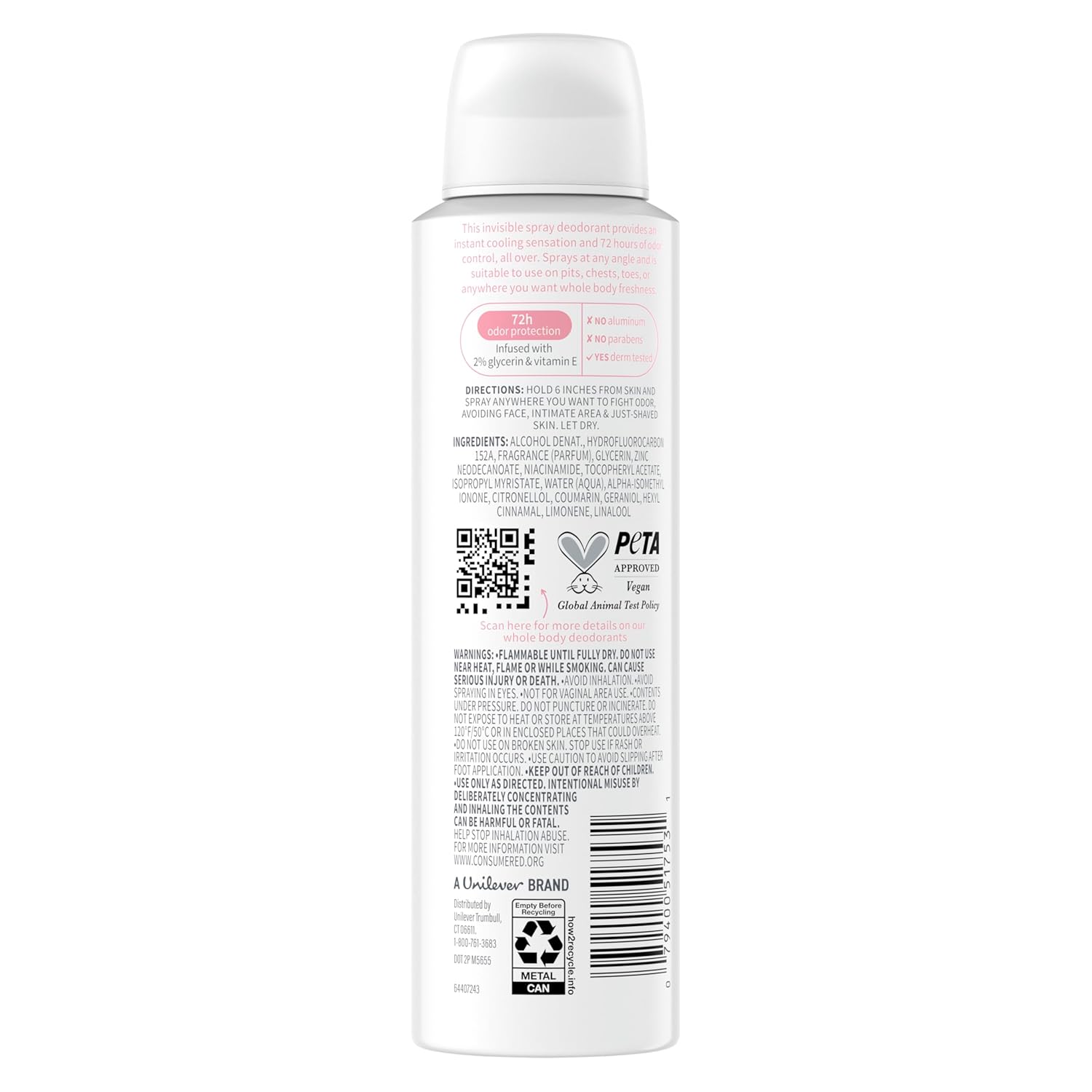 aluminum-free and paraben-free formulation