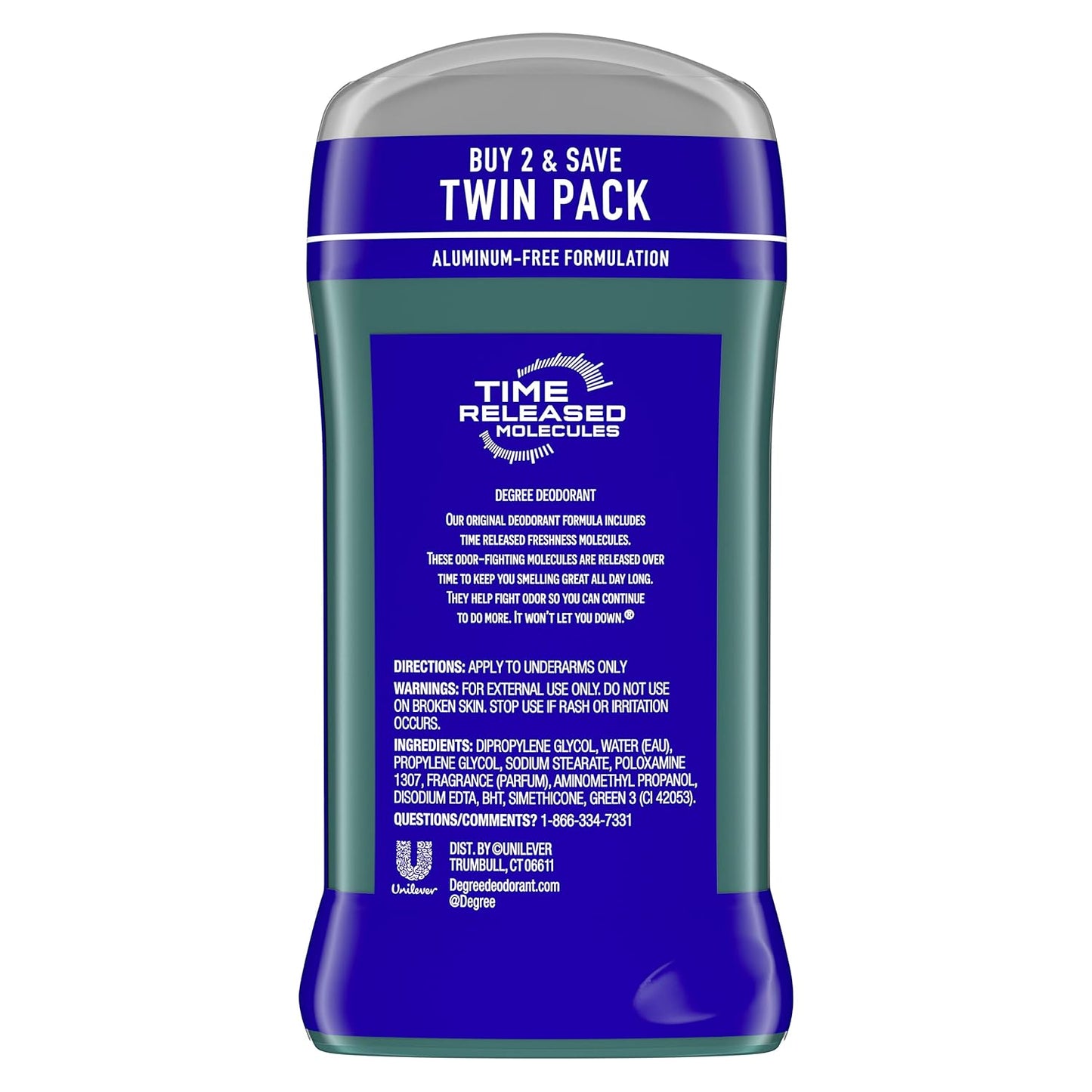 aluminum-free, dermatologically tested formulation safe for sensitive skin