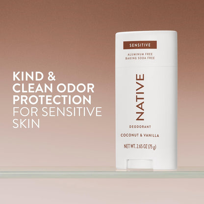 aluminum-free formula with baking soda, coconut oil, and shea butter