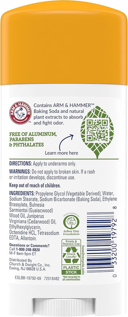 aluminum-free, paraben-free, colorant-free formulation