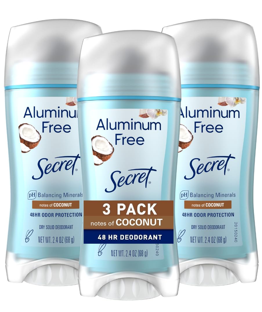 aluminum-free solid stick deodorant formula
