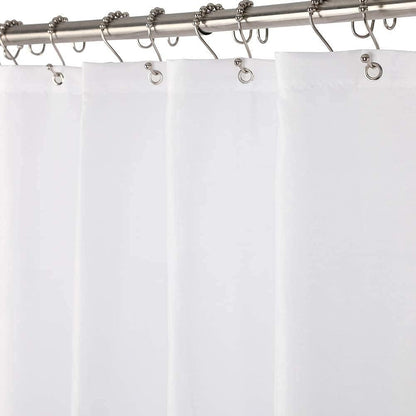 Amazer Easy-Wash Shower Curtain 2-in-1 – Kid Bathroom Liner That Handles Splashes, 120GSM Polyester