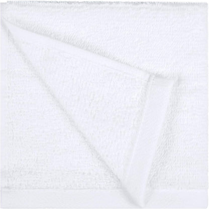 Amazon Basics Cotton Washcloths – Housewarming Gift for New Homeowners, Bulk 24 Pack Soft Washcloths