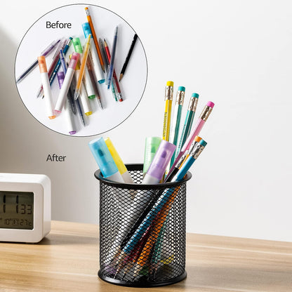 Amazon Basics Wire Mesh Pen Holder – Practical Housewarming Gift for New Home Office Owners