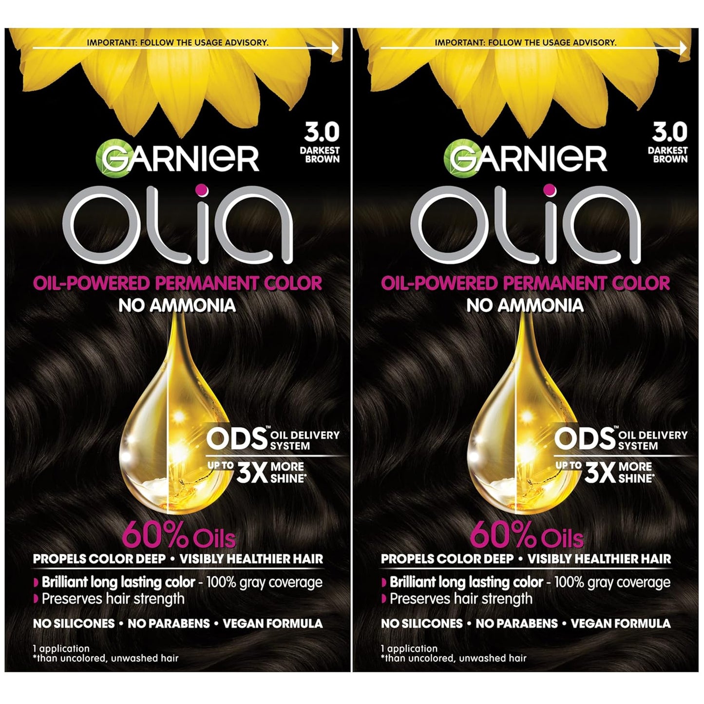 ammonia-free, silicone-free, paraben-free permanent hair color formula