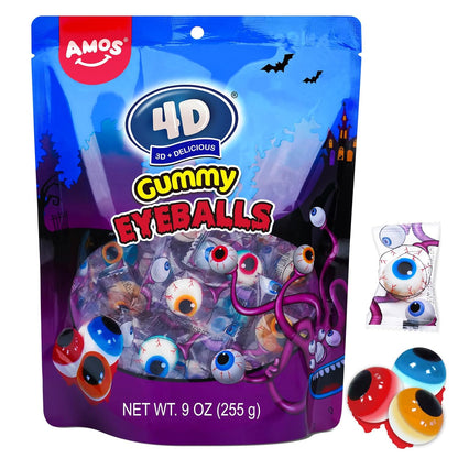 Amos 4D Body Parts Gummy Candy – Striking Visual Halloween Candy Bowl Centerpiece for Buffet Tables & Party Spreads