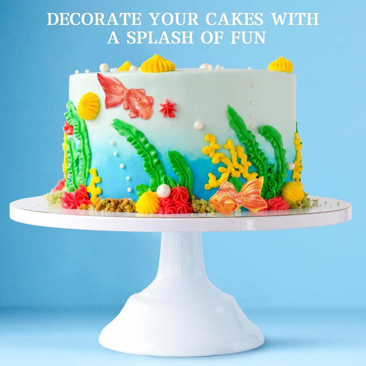 Amos 4D Mermaid Jewels Gummies – Raspberry Soft-Center Seashell Candy for Mermaid-Themed Dessert Table Styling