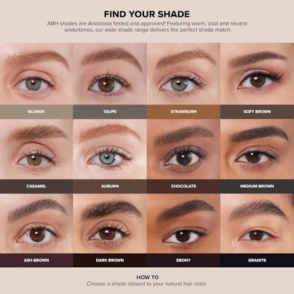 Anastasia Beverly Hills Brow Definer – Premium Vanity Essential for At-Home Brow Shaping, Dual-Ended Oval Tip Pencil