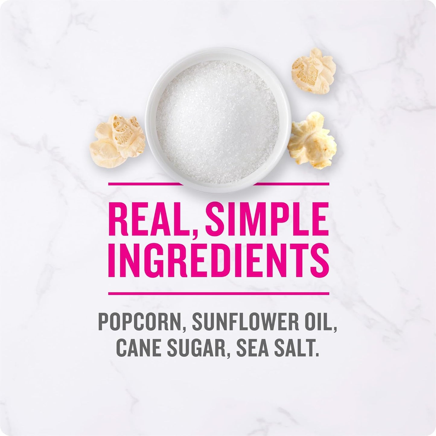 Angie's BOOMCHICKAPOP Sweet & Salty Kettle Corn Popcorn – Gluten-Free Individual Snack Bags for Kids' Lunchboxes and Classroom Parties